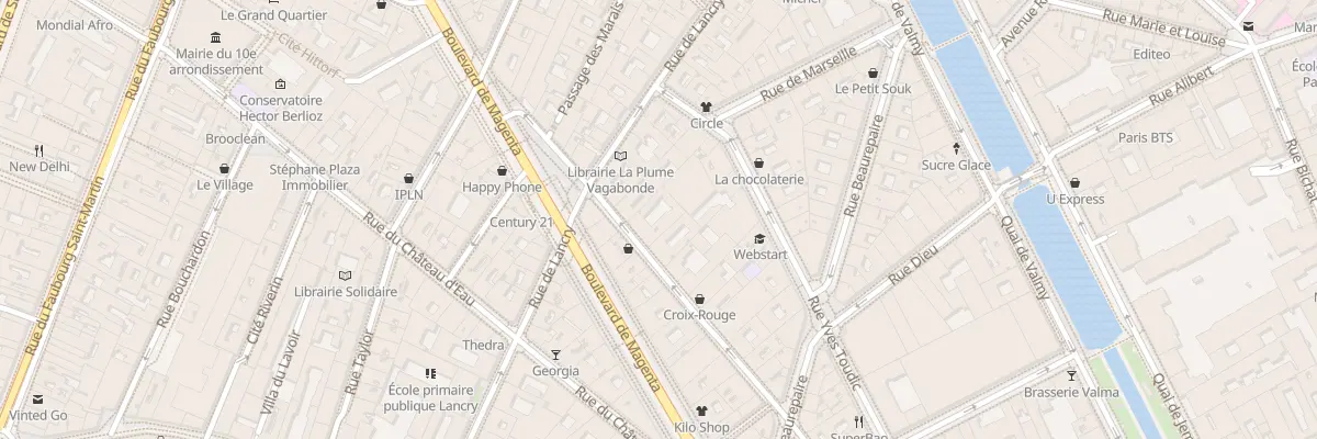 Plan du 48 Rue Albert Thomas à Paris 10e Arrondissement