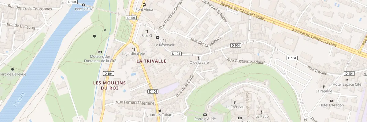 Plan du 42 Rue Trivalle à Carcassonne