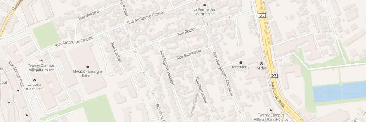 Plan du 11 Rue Gambetta à Villejuif