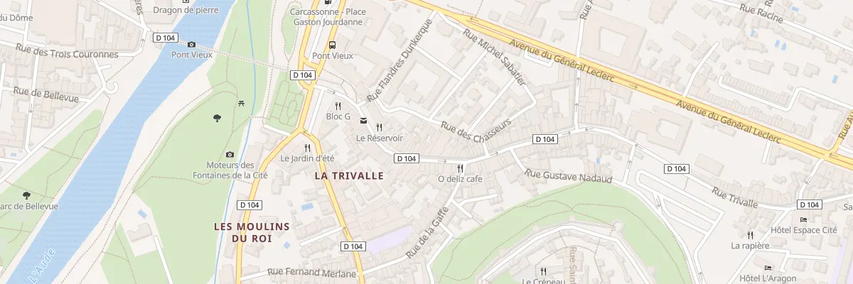 Plan du 31 Rue Trivalle à Carcassonne