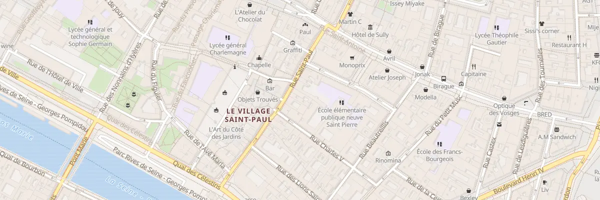 Plan du 24 Rue Saint-Paul à Paris 4e Arrondissement