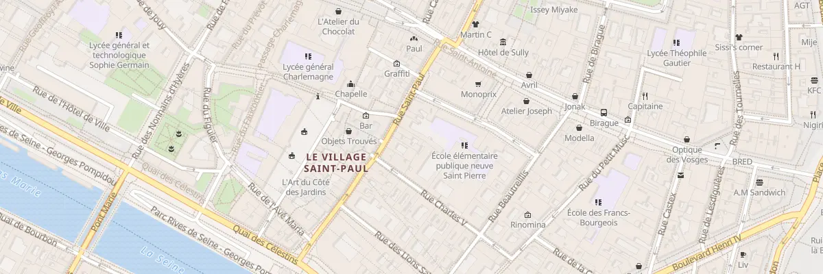 Plan du 26 Rue Saint-Paul à Paris 4e Arrondissement