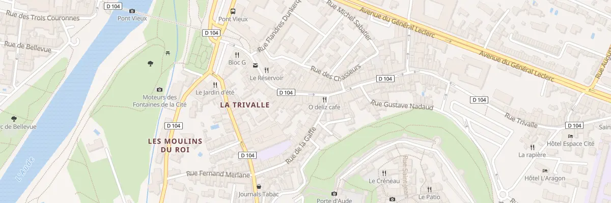 Plan du 44 Rue Trivalle à Carcassonne