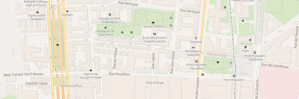 Plan du 44 Rue Chaudron à Saint-Denis