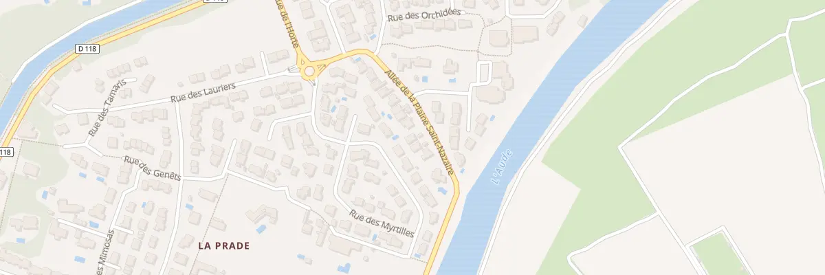 Plan du 11 All de la Plaine Saint-nazaire à Carcassonne