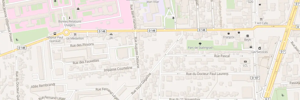 Plan du 9 Rue Auguste Delaune à Villejuif
