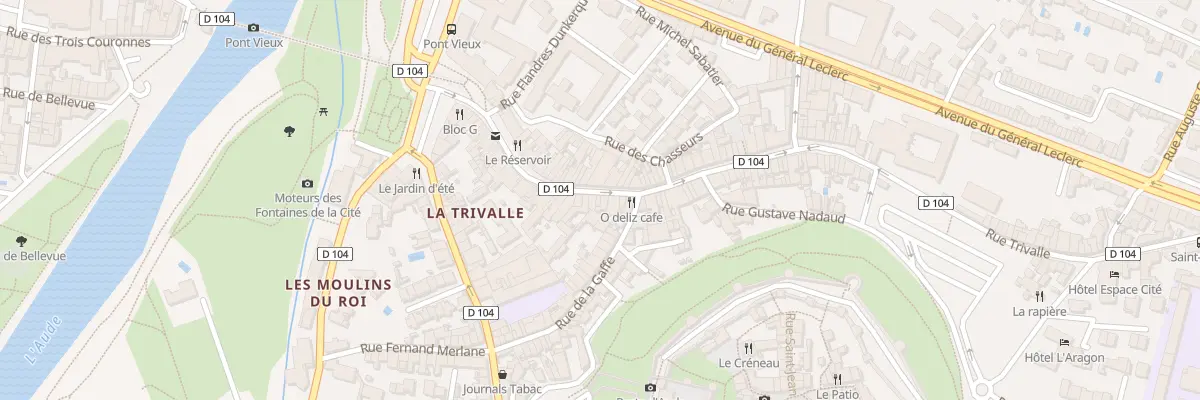 Plan du 46 Rue Trivalle à Carcassonne