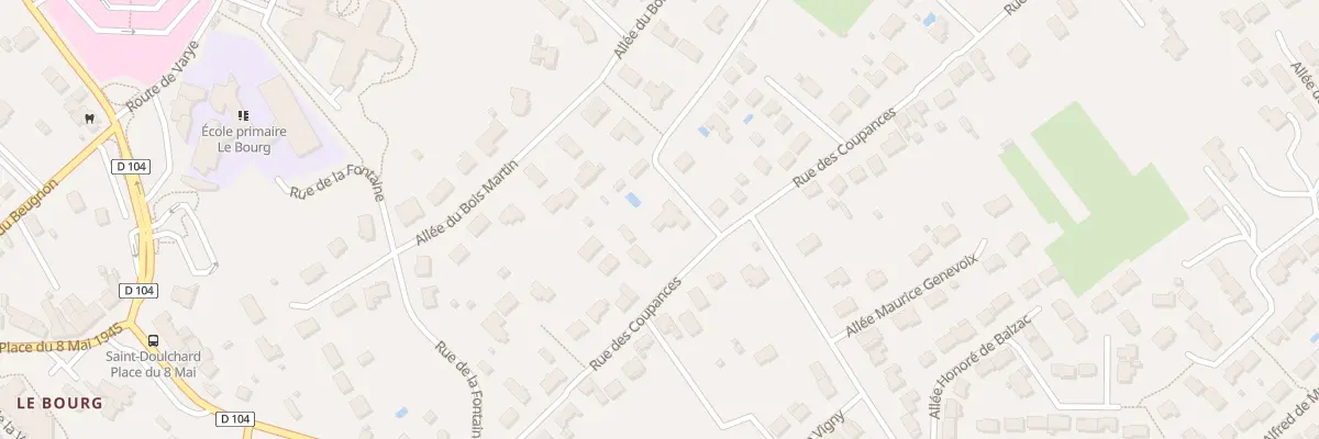 Plan du 9 Rue des Coupances à Saint-Doulchard