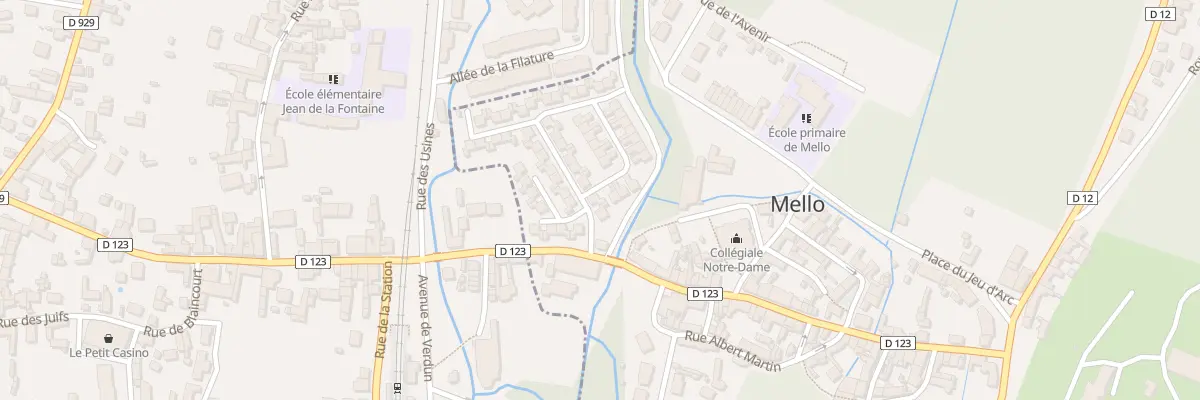 Plan du 2 Rue Clos de la Boucle d’Eau à Mello
