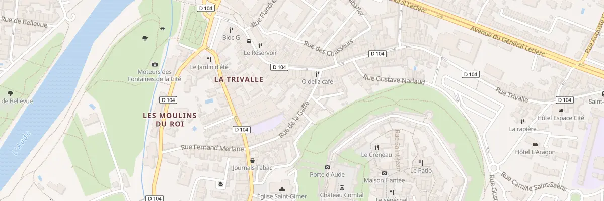 Plan du 37 Rue de la Gaffe à Carcassonne
