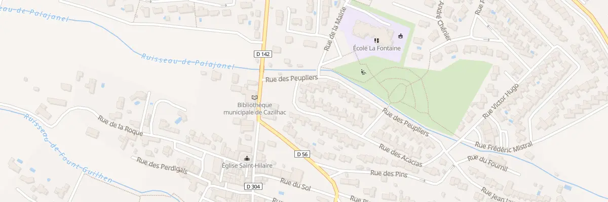 Plan du 28 Rue des Acacias à Cazilhac