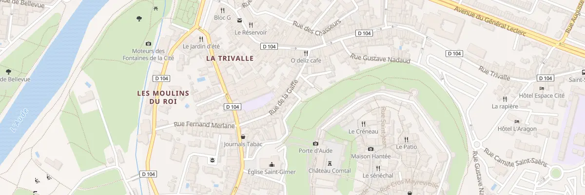 Plan du 36 Rue de la Gaffe à Carcassonne