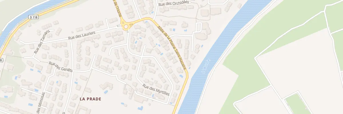 Plan du 9 All de la Plaine St Nazaire à Carcassonne