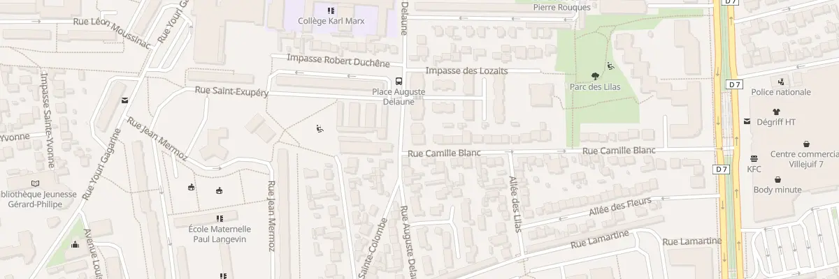 Plan du 83 Rue Auguste Delaune à Villejuif