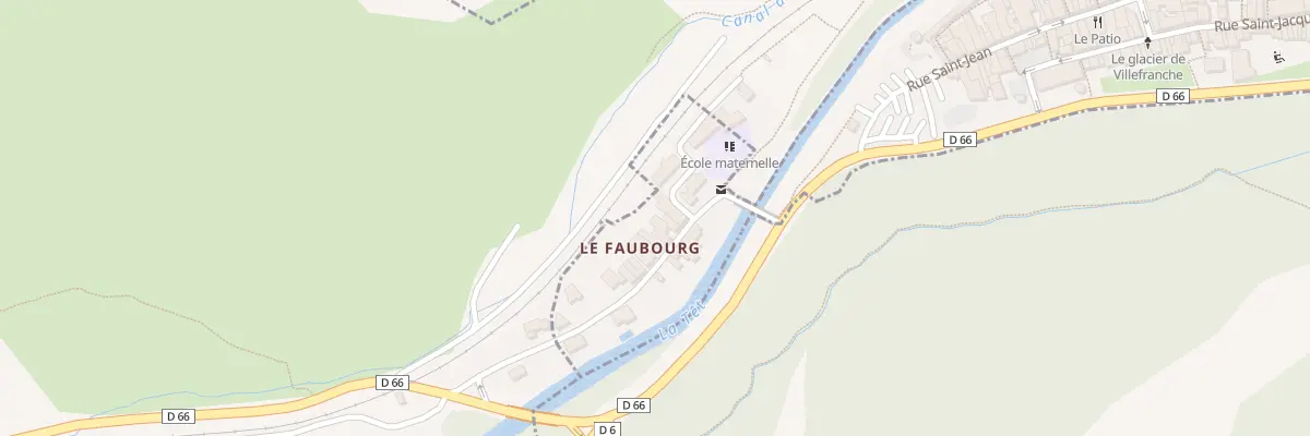 Plan du 5 Rue du Faubourg à Villefranche-de-Conflent