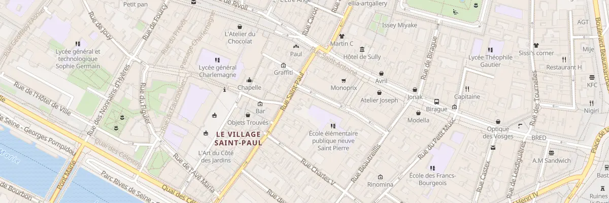 Plan du 32 Rue Saint-Paul à Paris 4e Arrondissement