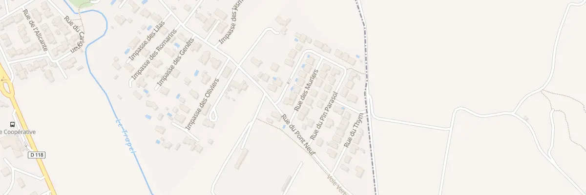 Plan du 3 Rue des Muriers à Villegailhenc