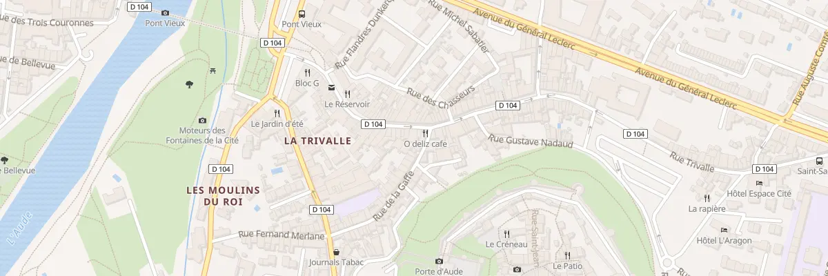 Plan du 50B Rue Trivalle à Carcassonne
