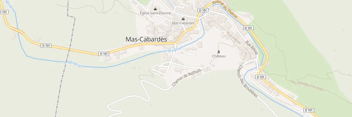 Plan du 90 Le Village à Mas-Cabardès