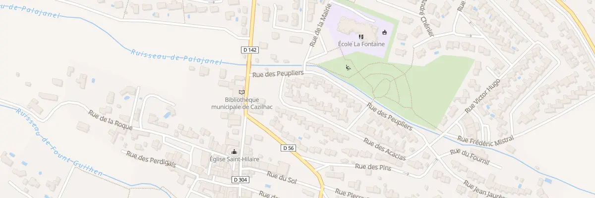 Plan du 26 Rue des Acacias à Cazilhac