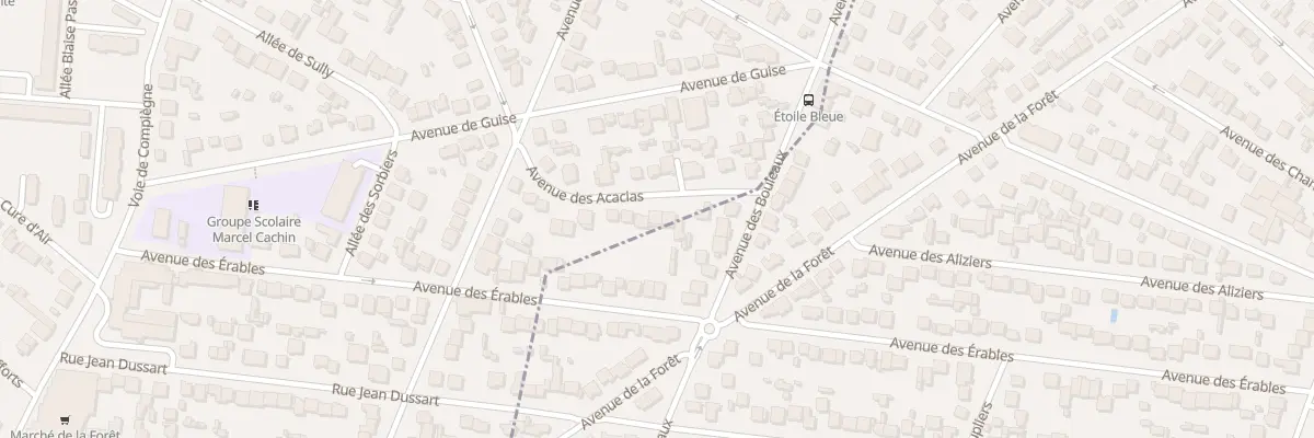 Plan du 16 Av des Acacias à Morsang-sur-Orge