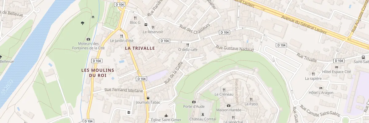 Plan du 44 Rue de la Gaffe à Carcassonne
