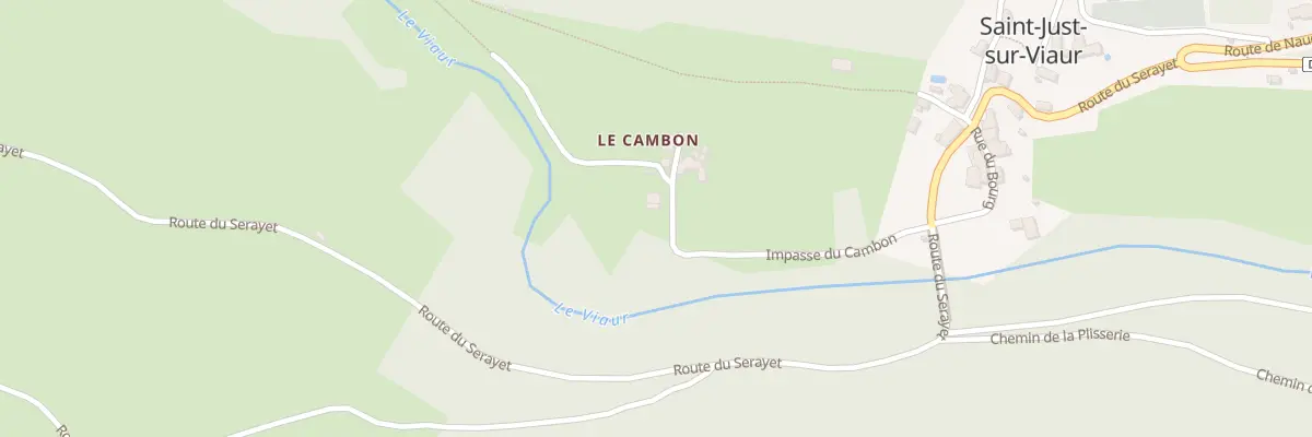 Plan du 5187 Le Cambon à Saint-Just-sur-Viaur