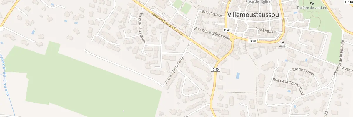 Plan du 5 Av Léon Blum à Villemoustaussou