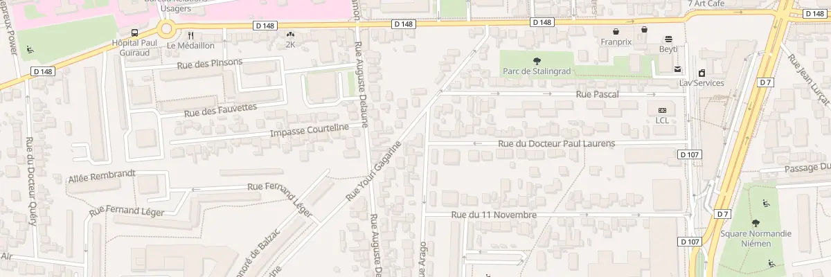 Plan du 4 Rue Arago à Villejuif