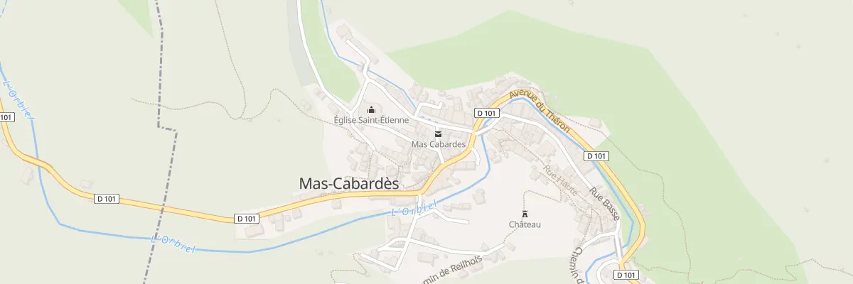 Plan du 134 Le Village à Mas-Cabardès