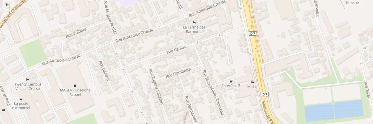 Plan du 6 Rue Gambetta à Villejuif