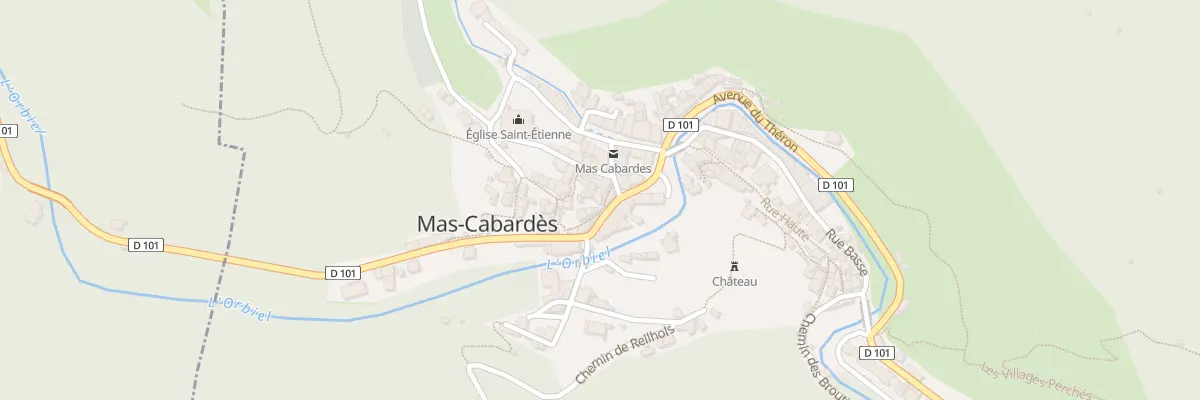 Plan du 180 Le Village à Mas-Cabardès
