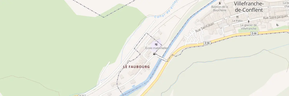 Plan du 16D Faubourg à Villefranche-de-Conflent