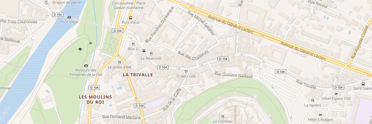 Plan du 39 Rue Trivalle à Carcassonne