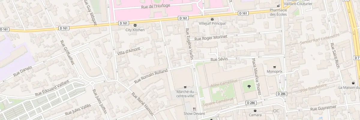 Plan du 14 Rue Eugène Varlin à Villejuif