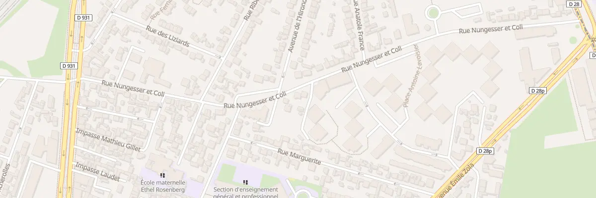 Plan du 54 Rue Nungesser et Coli à Saint-Denis