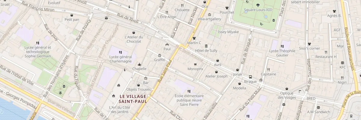 Plan du 40 Rue Saint-Paul à Paris 4e Arrondissement