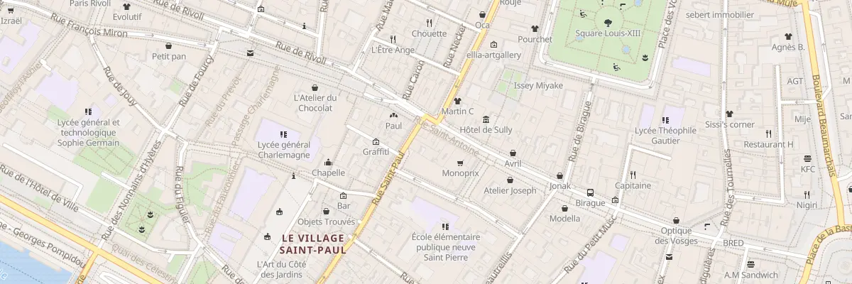 Plan du 42 Rue Saint-Paul à Paris 4e Arrondissement