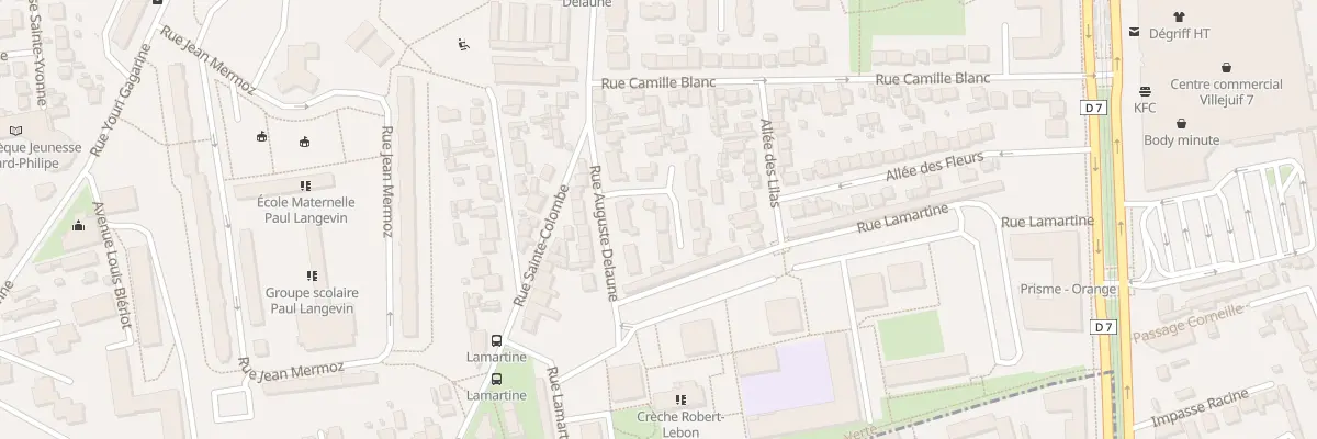 Plan du 2 All du Sapin Bleu à Villejuif