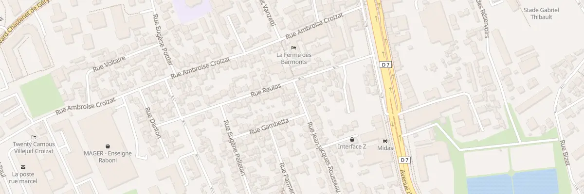 Plan du 4 Rue Jean-jacques Rousseau à Villejuif