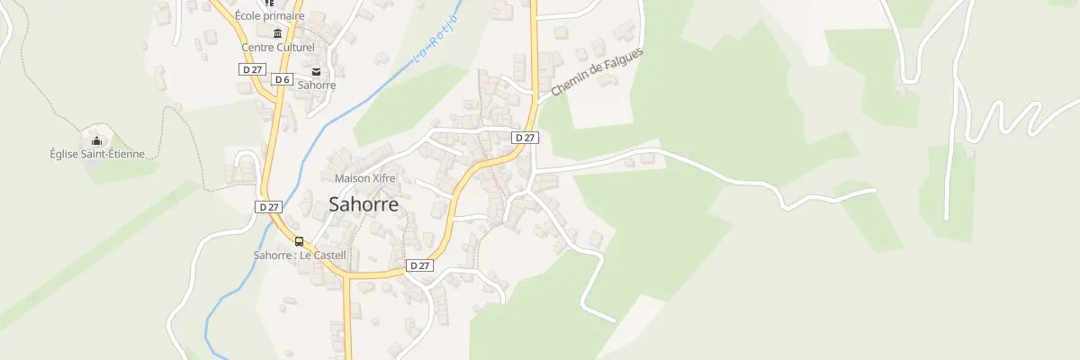 Plan du 1 Rue des Couloumines à Sahorre