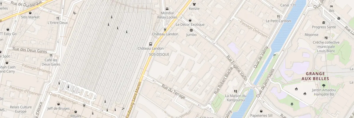 Plan du 184B Rue du Faubourg Saint-Martin à Paris 10e Arrondissement