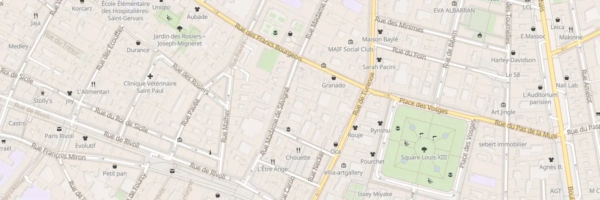Plan du 24 Rue Madame de Sévigné à Paris 4e Arrondissement