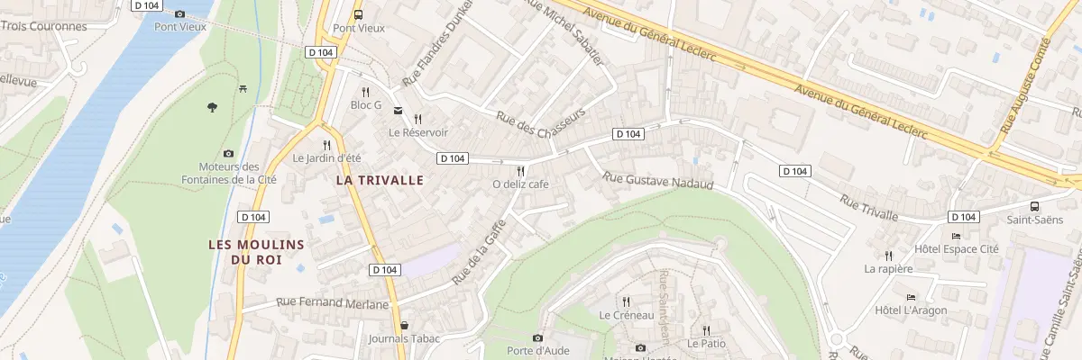 Plan du 58 Rue Trivalle à Carcassonne
