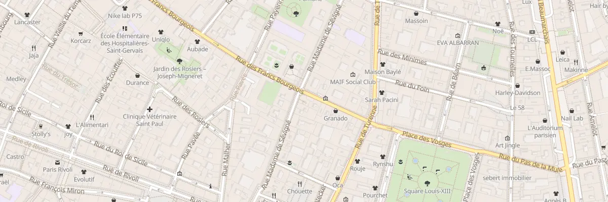 Plan du 32 Rue Madame de Sévigné à Paris 4e Arrondissement