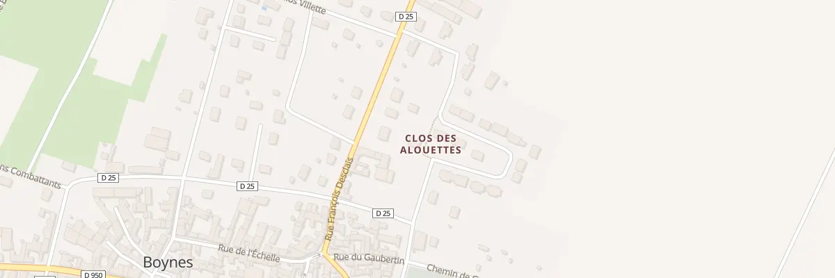 Plan du 5B Rue Clos des Alouettes à Boynes