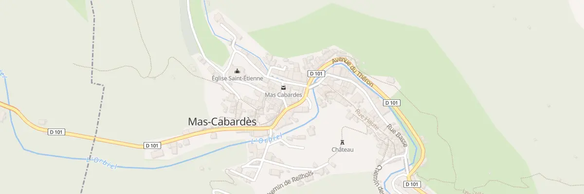 Plan du 117 Le Village à Mas-Cabardès