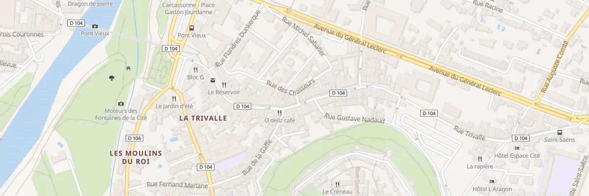Plan du 53 Rue Trivalle à Carcassonne