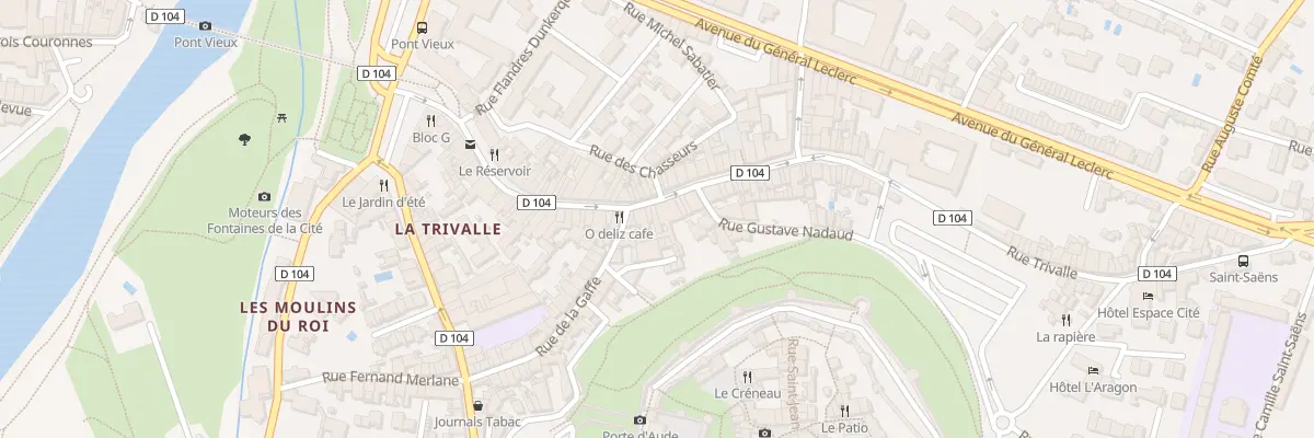 Plan du 62 Rue Trivalle à Carcassonne