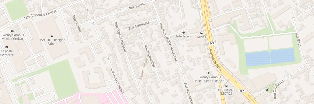 Plan du 17 Rue Parmentier à Villejuif